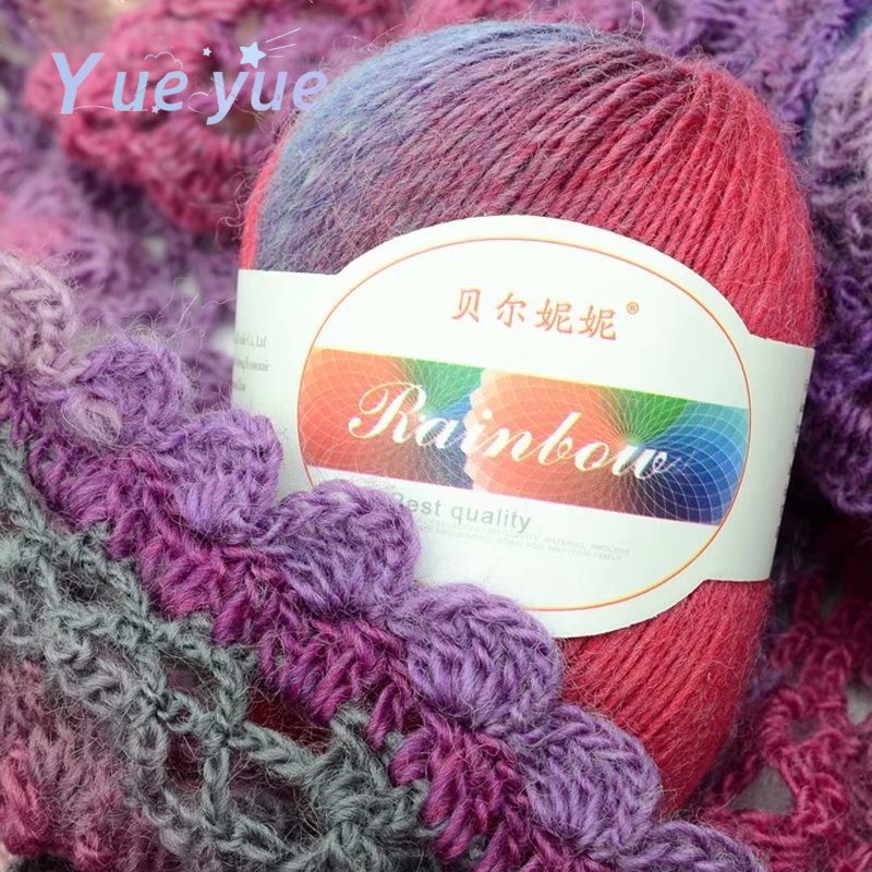 600m一本鎖染色ウール糸、手織りフック編み、ロッド、ニード - Woven Scarf Blanket のレビューと価格
