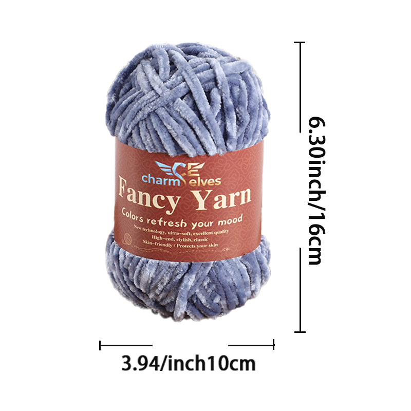 シェニール暖かいベルベット糸2本セット、1ロールあたり100 - Woven Scarf Blanket のレビューと価格