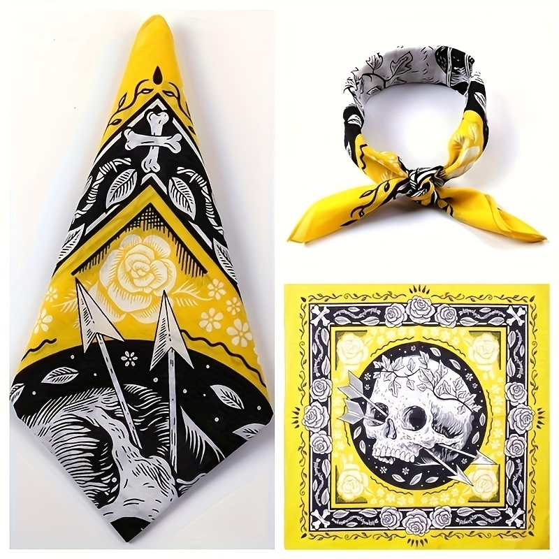 スカルアロー レトロヘッドスカーフ スクエアスカーフ ヒップ - Bandana Cotton のレビューと価格