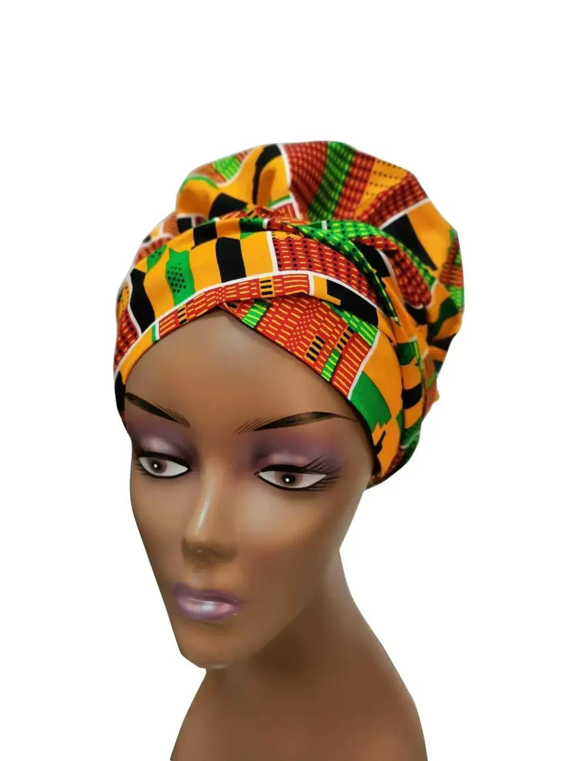 アフリカ Headwrap で女性のヘアアクセサリースカーフ - Bandana Cotton のレビューと価格