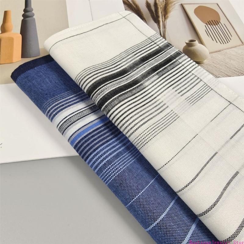 e1peストライプハンカチポケットハンカチハンキーズ多色のバ - Handkerchief Cotton Men のレビューと価格