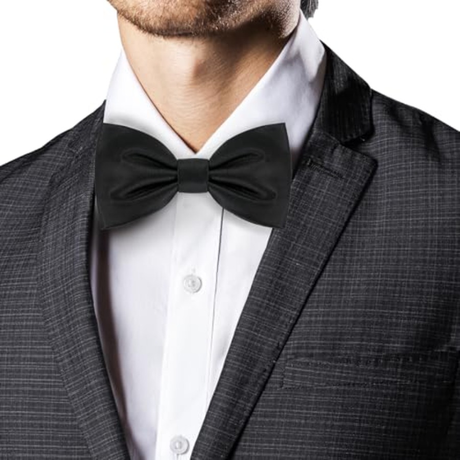 メンズ本物のシルク製クラシックプレタイドボウタイ、フォーマル - Bow Tie Pre Tied のレビューと価格