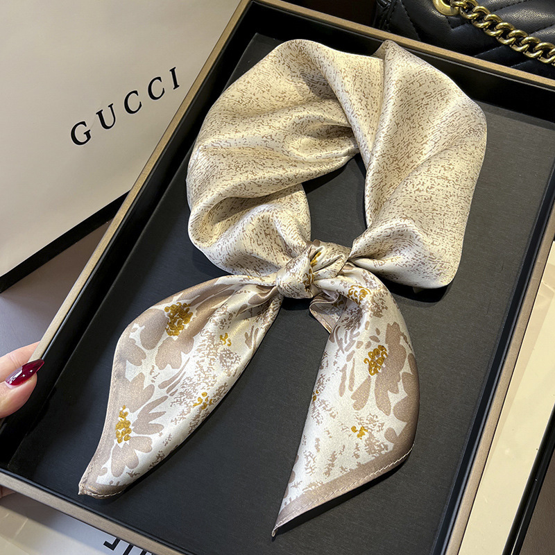 女性用シルクプリントのデザインスカーフ,ネクタイ,ハンドバッ - Ascot Neck Scarf のレビューと価格